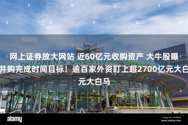 网上证劵放大网站 近60亿元收购资产 大牛股曝光并购完成时间目标！逾百家外资盯上超2700亿元大白马
